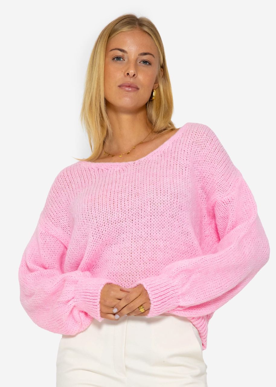 V-neck jumper - pink