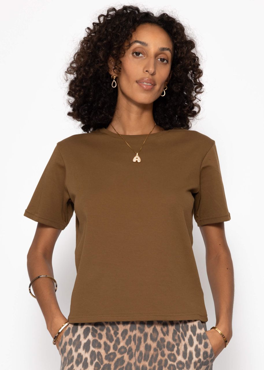 Round neck T-shirt - brown