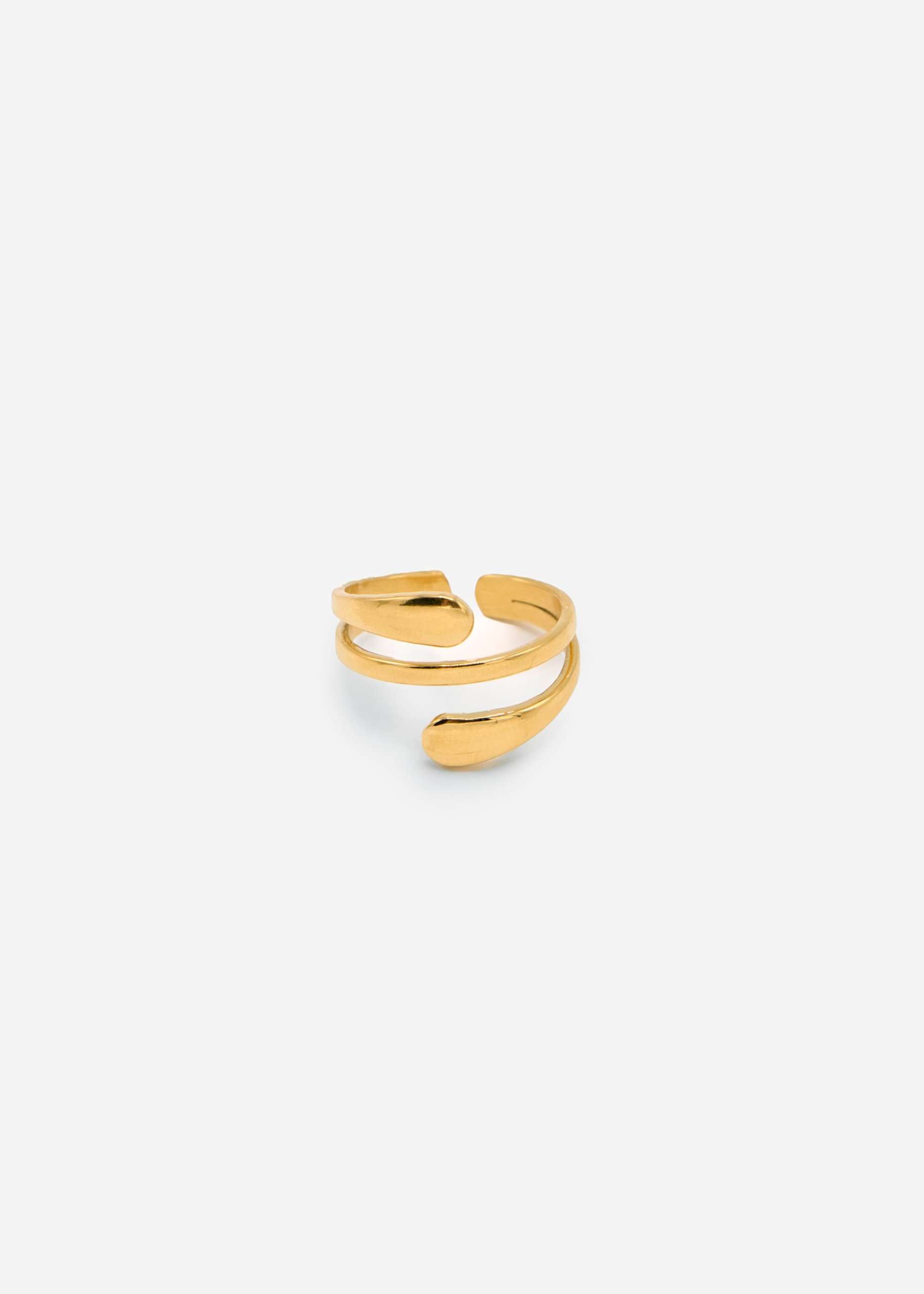 Two-strand ring - gold