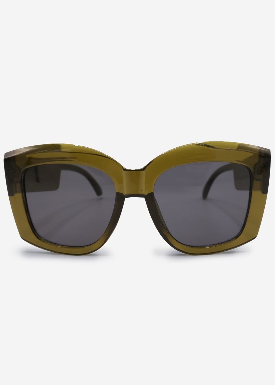 Oversize sunglasses - khaki