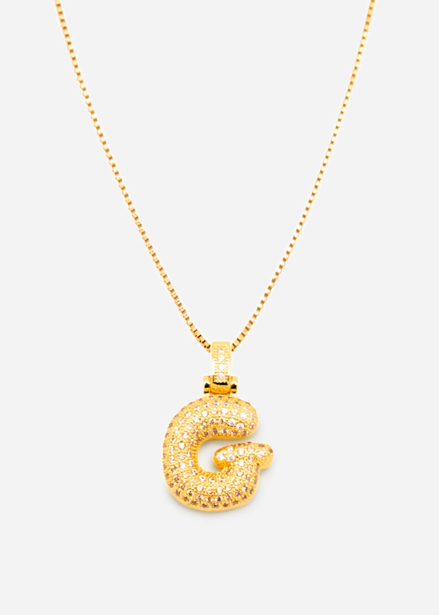 Letter chain - G - gold