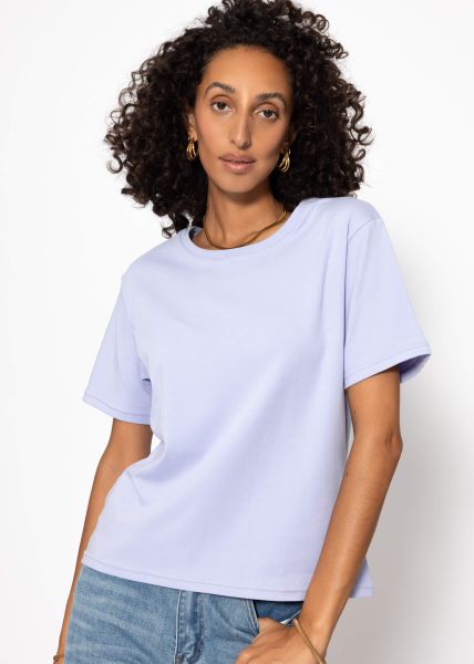 Round neck T-shirt - lilac