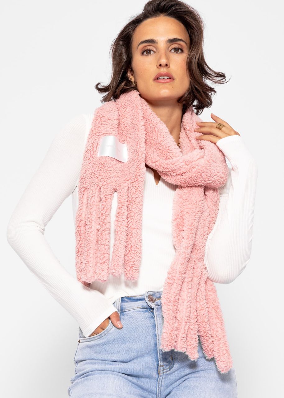 Teddy scarf - pink