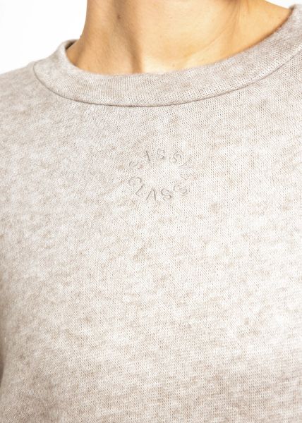 Sweater with structure - light gray