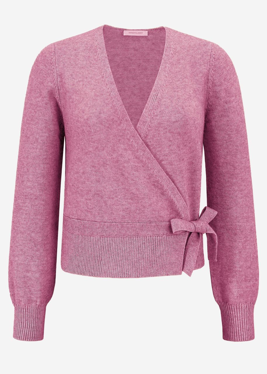 Wrap cardigan - pink