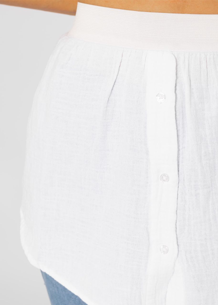Muslin blouse skirt - white