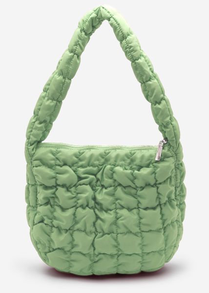 Quilted bag - light green