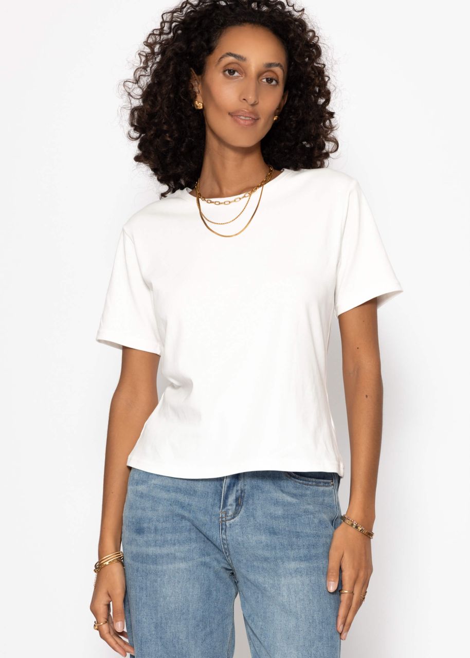 Round neck T-shirt - offwhite