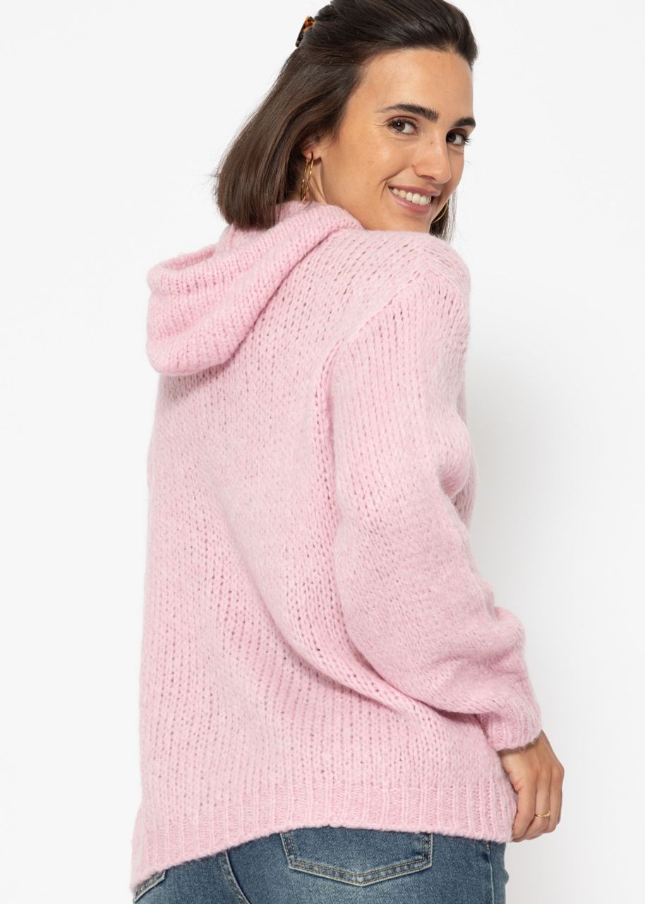 Jumper with hoodie - pink