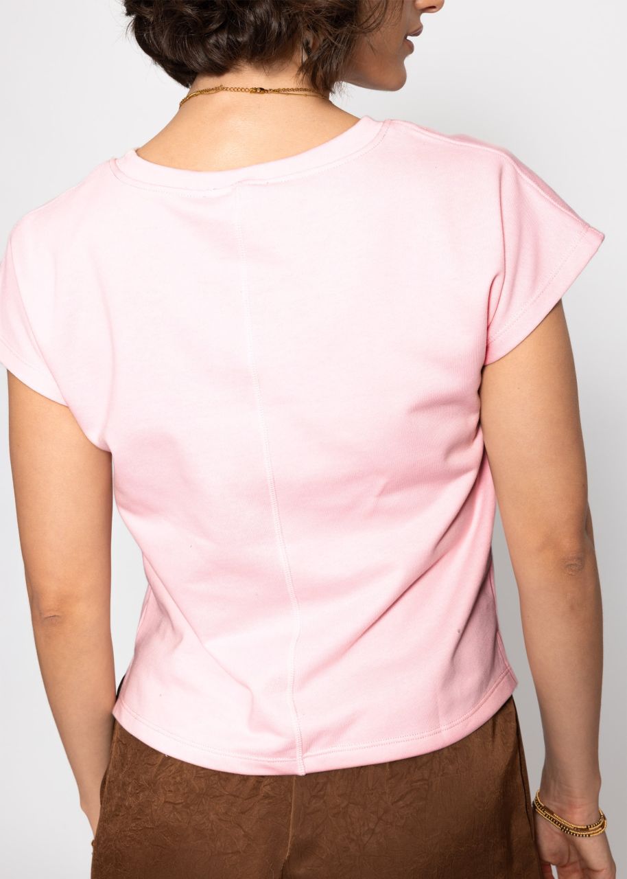 Sweatshirt with back detail - pink