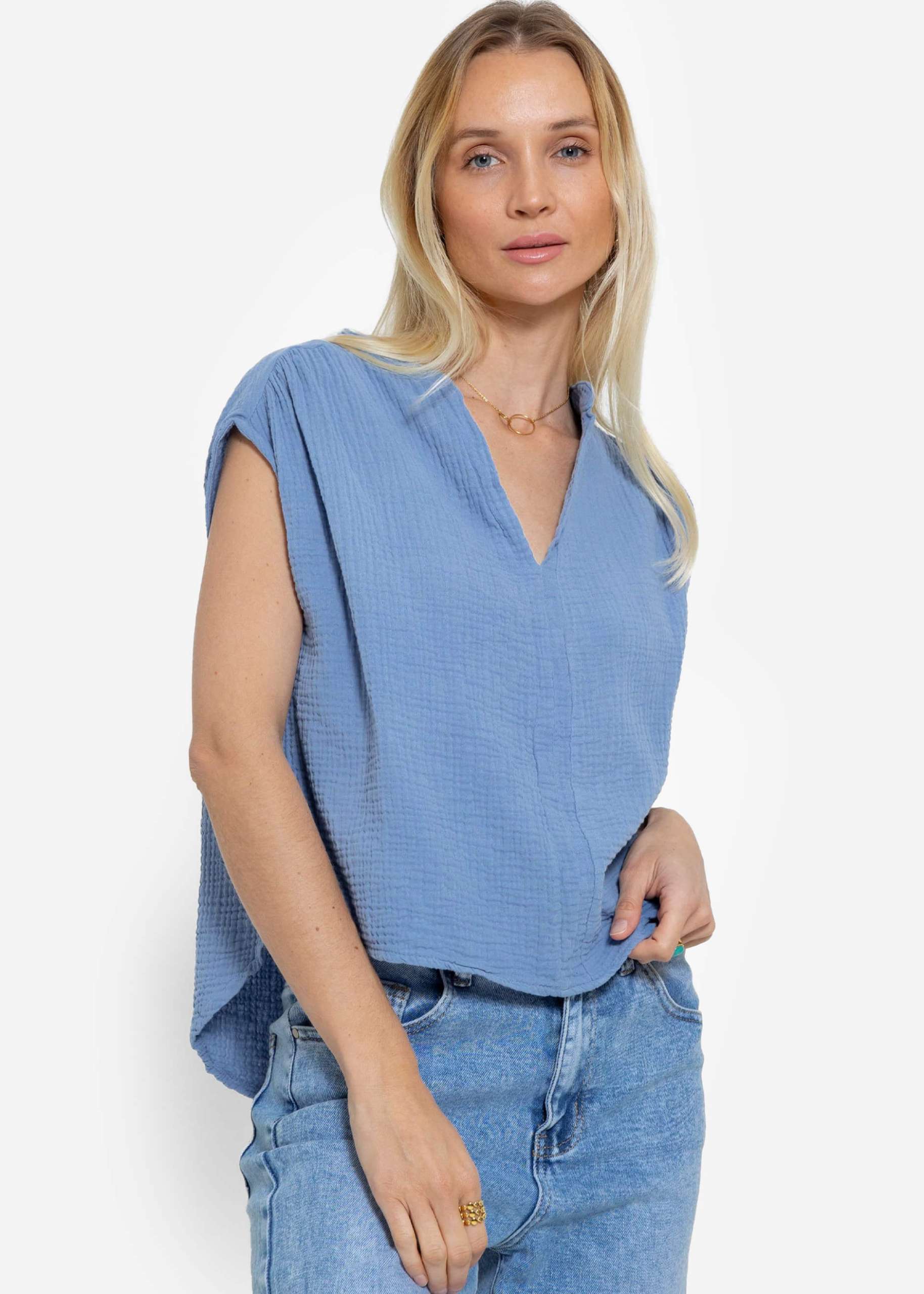 Muslin shirt - jeans blue