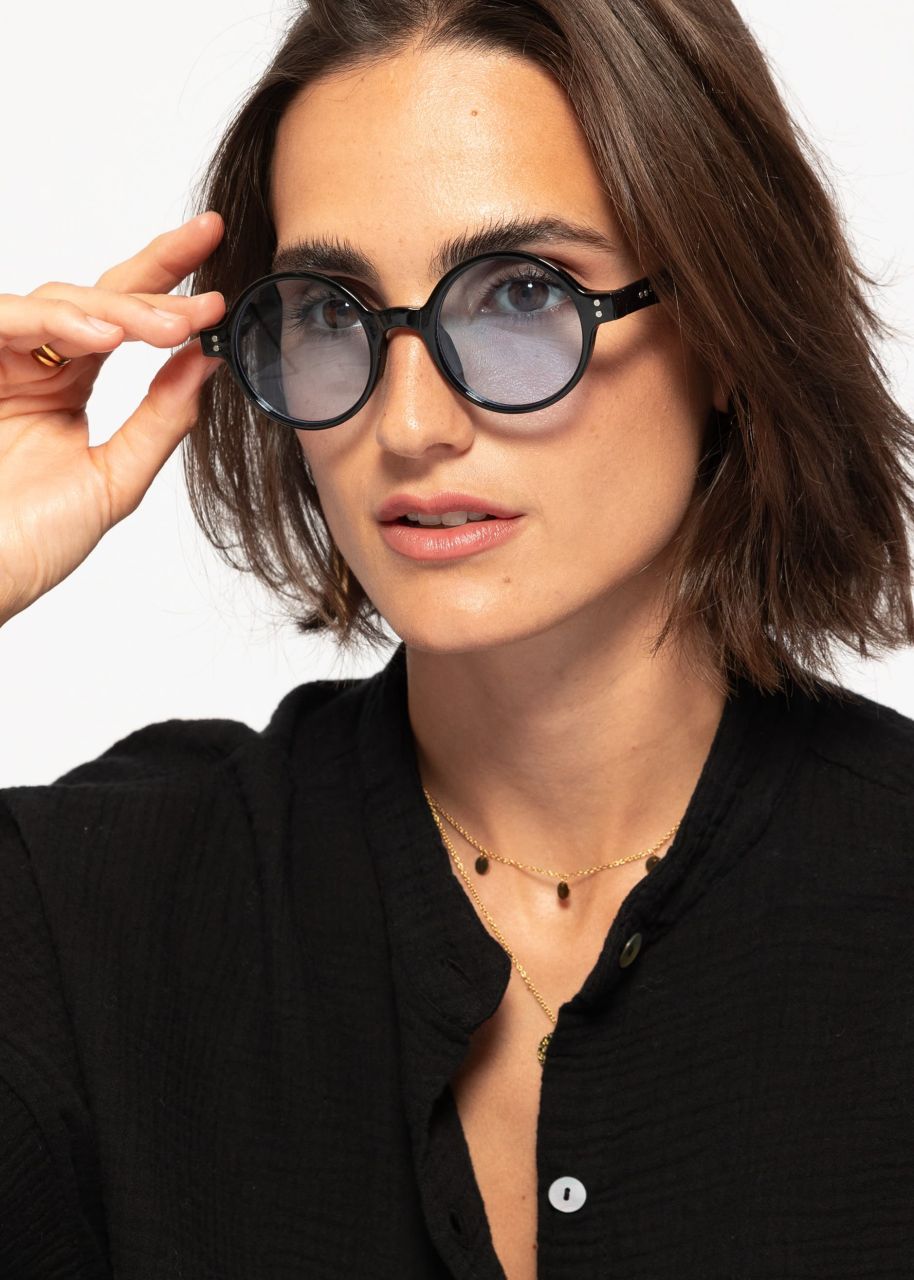 Round sunglasses - black