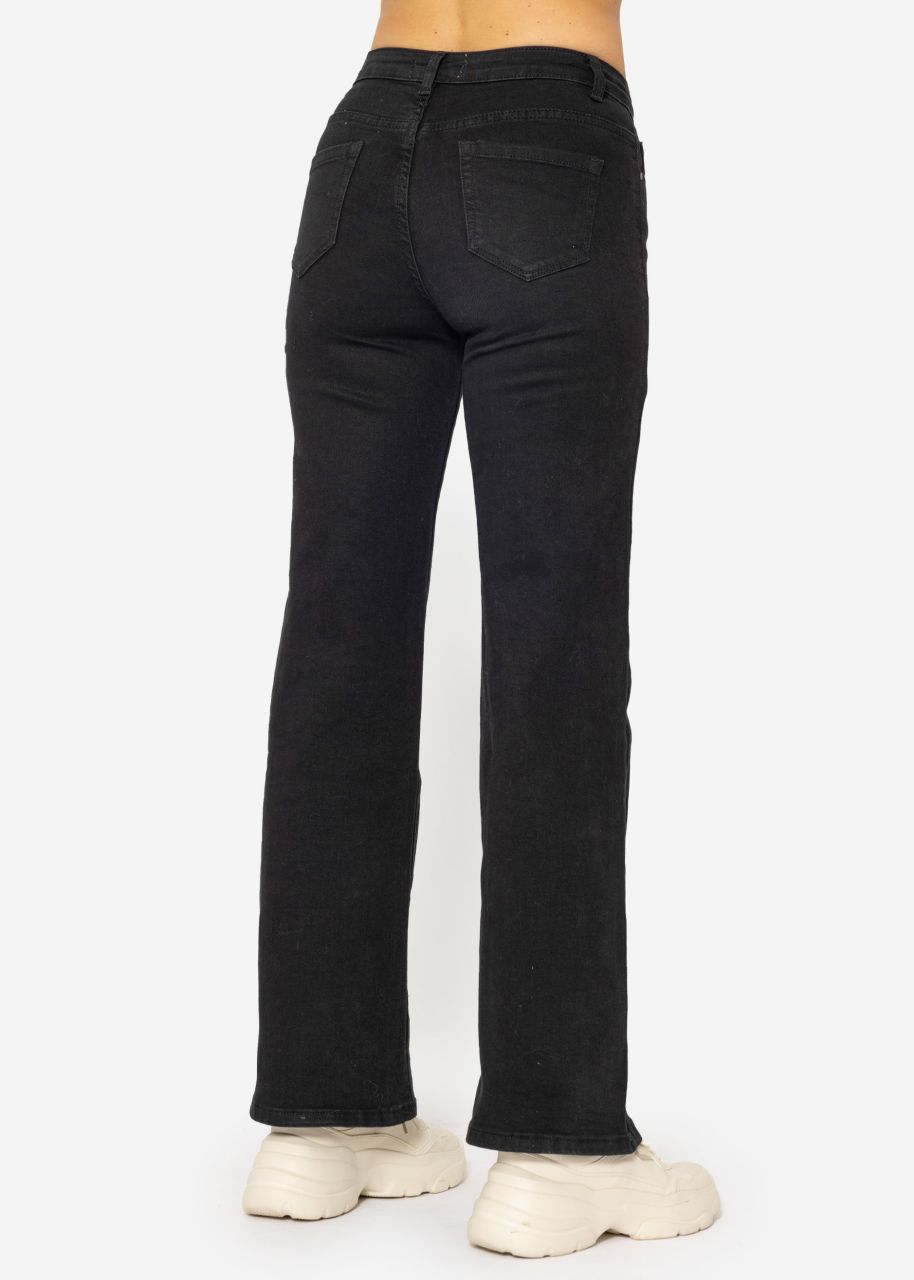 Flared jeans - black