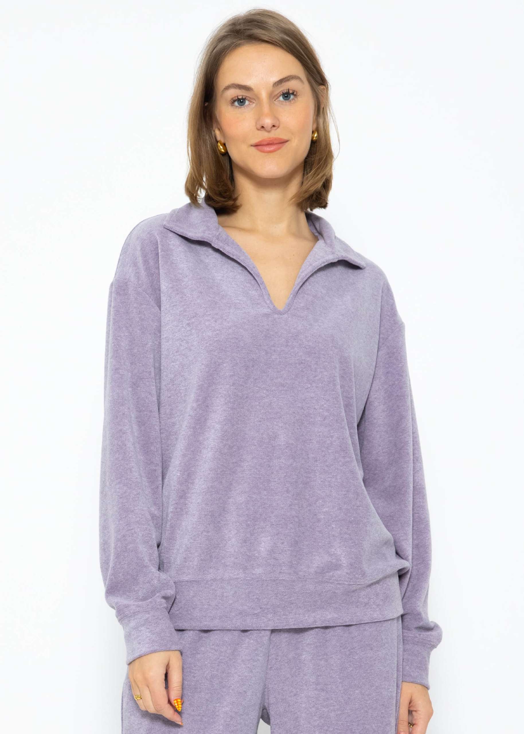 Terry sweater - purple