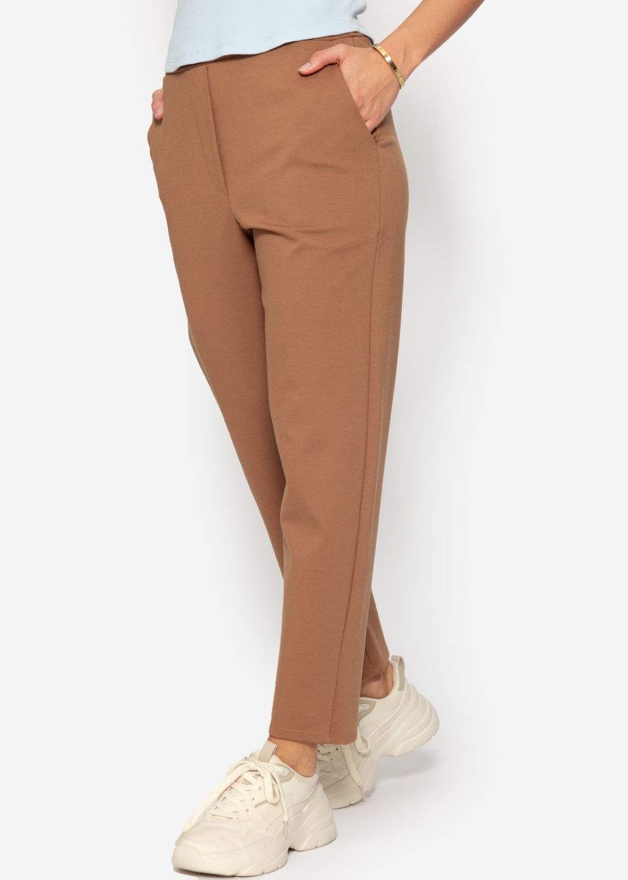 Jersey chinos - brown