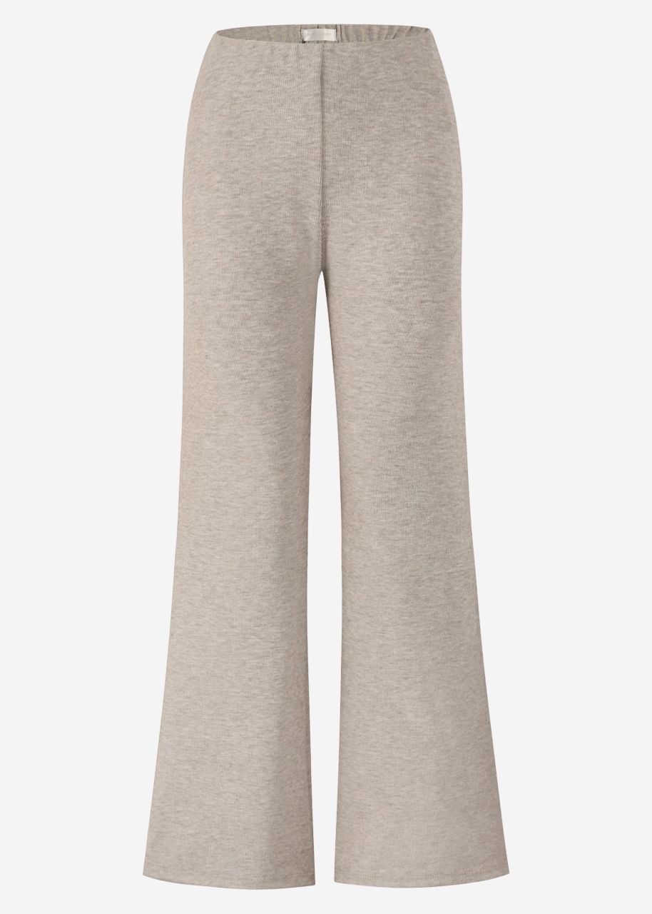 Jersey Flare Pants - taupe mottled