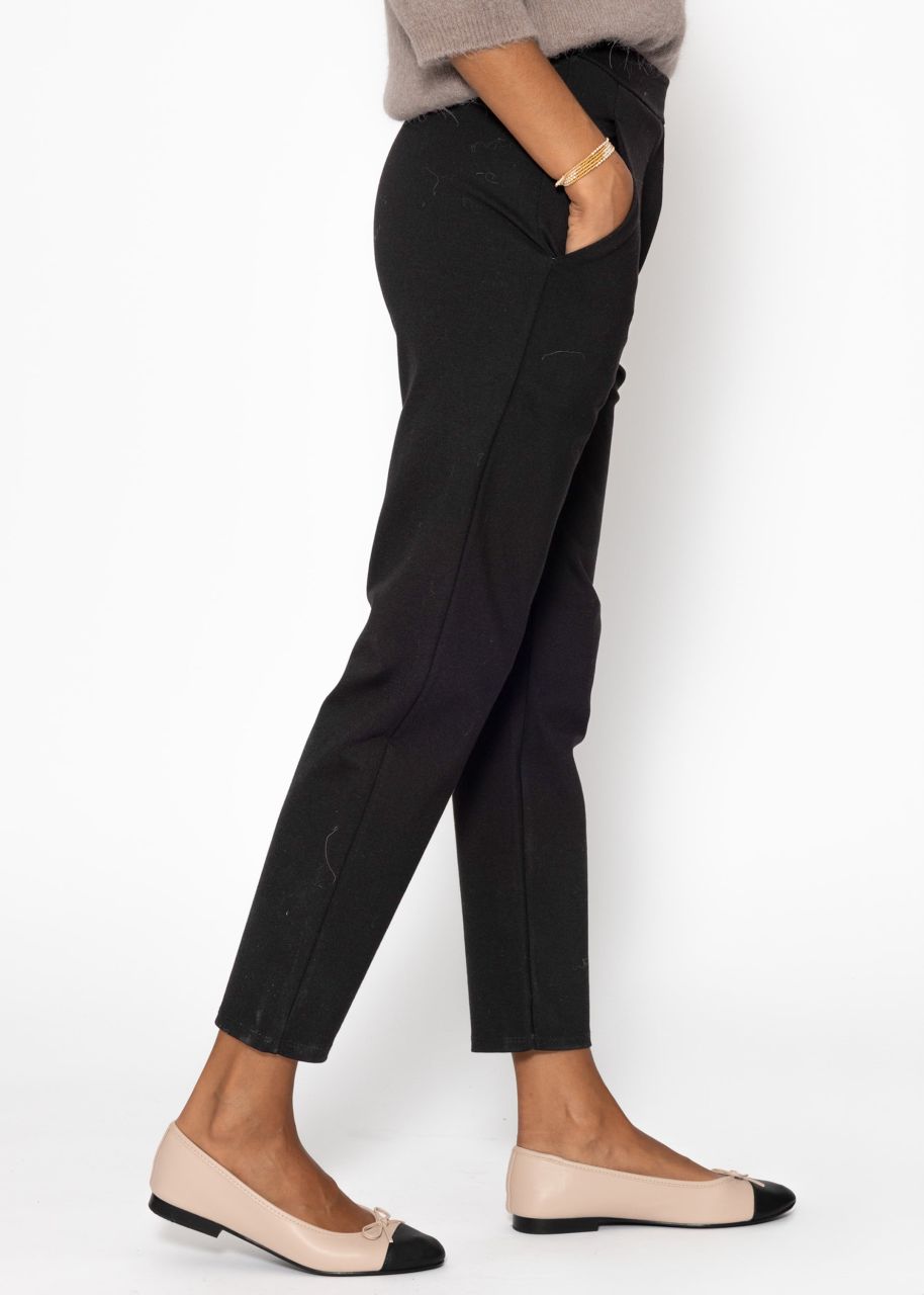 Jersey Chinos, black