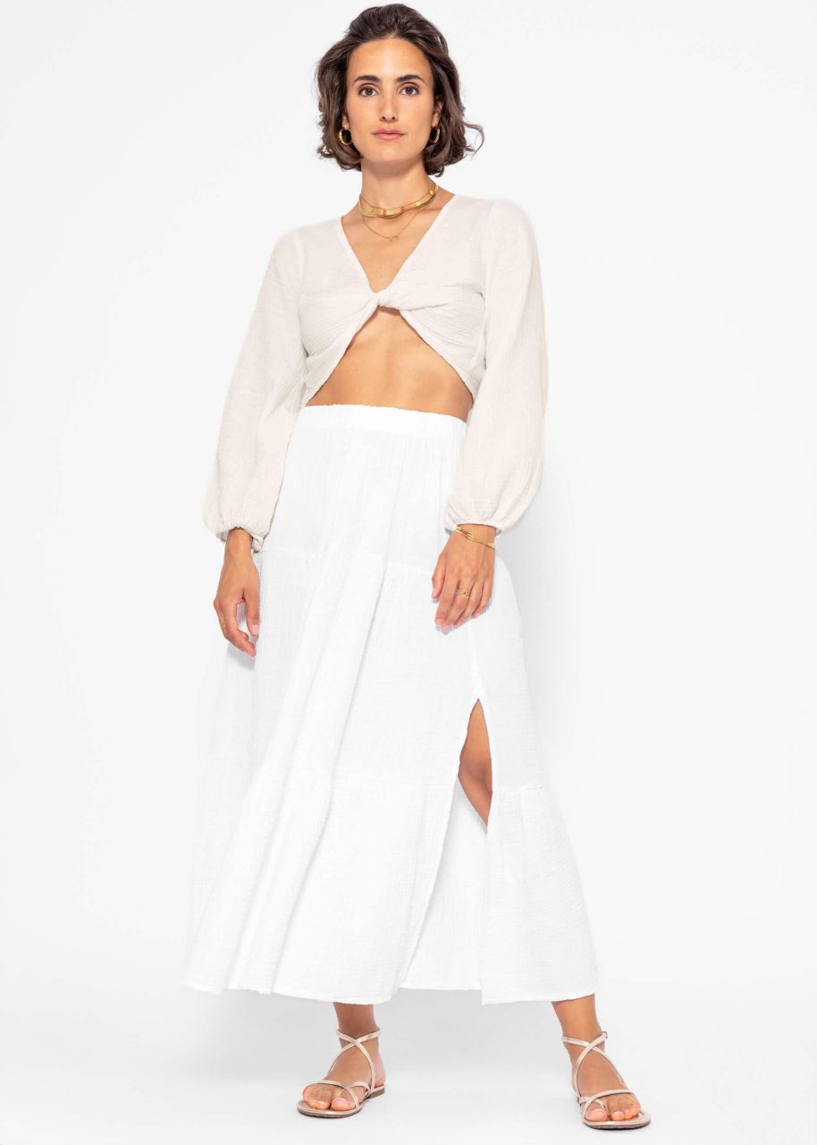 Muslin top - white