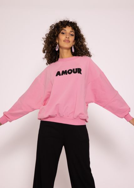 Sweatshirt "AMOUR", pink