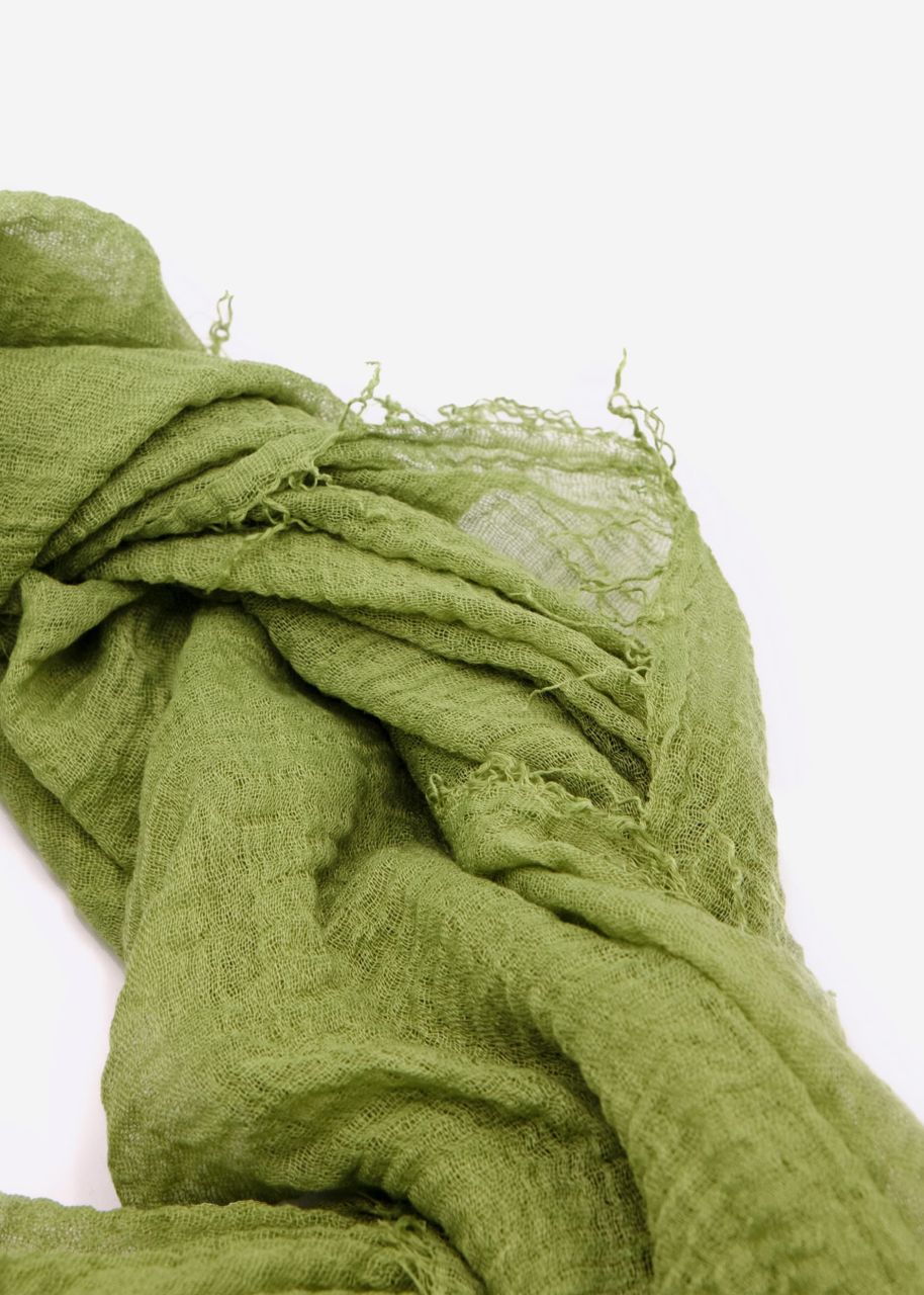 Muslin scarf, light green