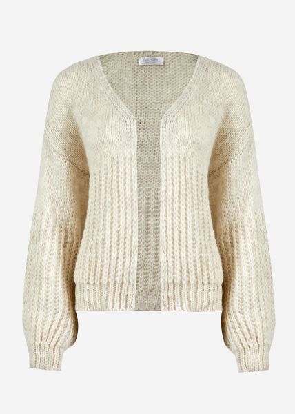 Cardigan with structure - light beige