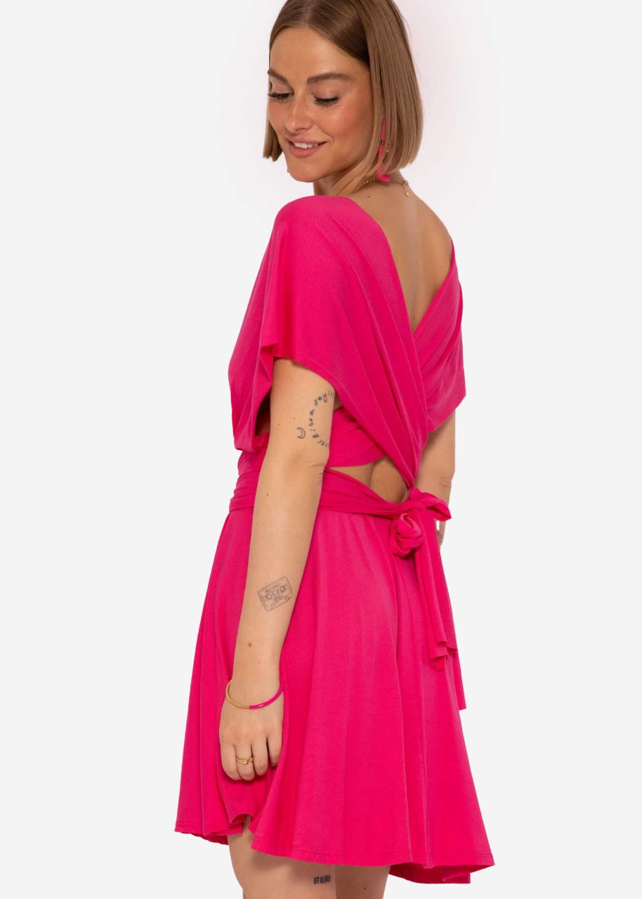 Multiway dress, raspberry red