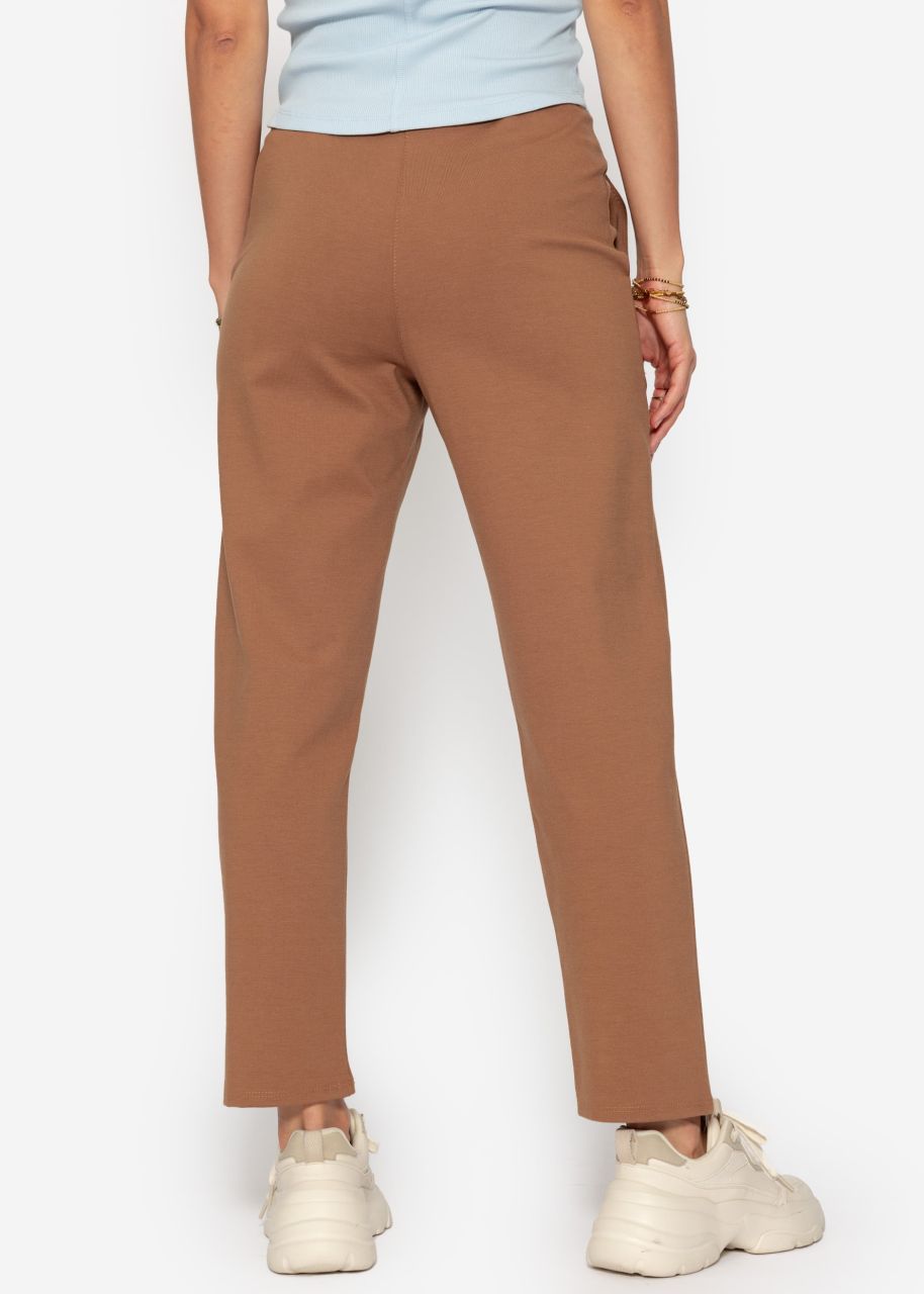 Jersey chinos - brown