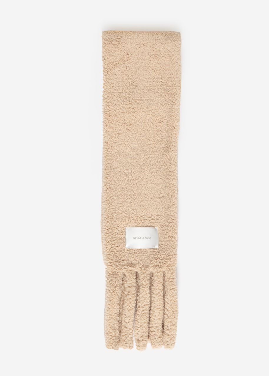 Teddy scarf - beige