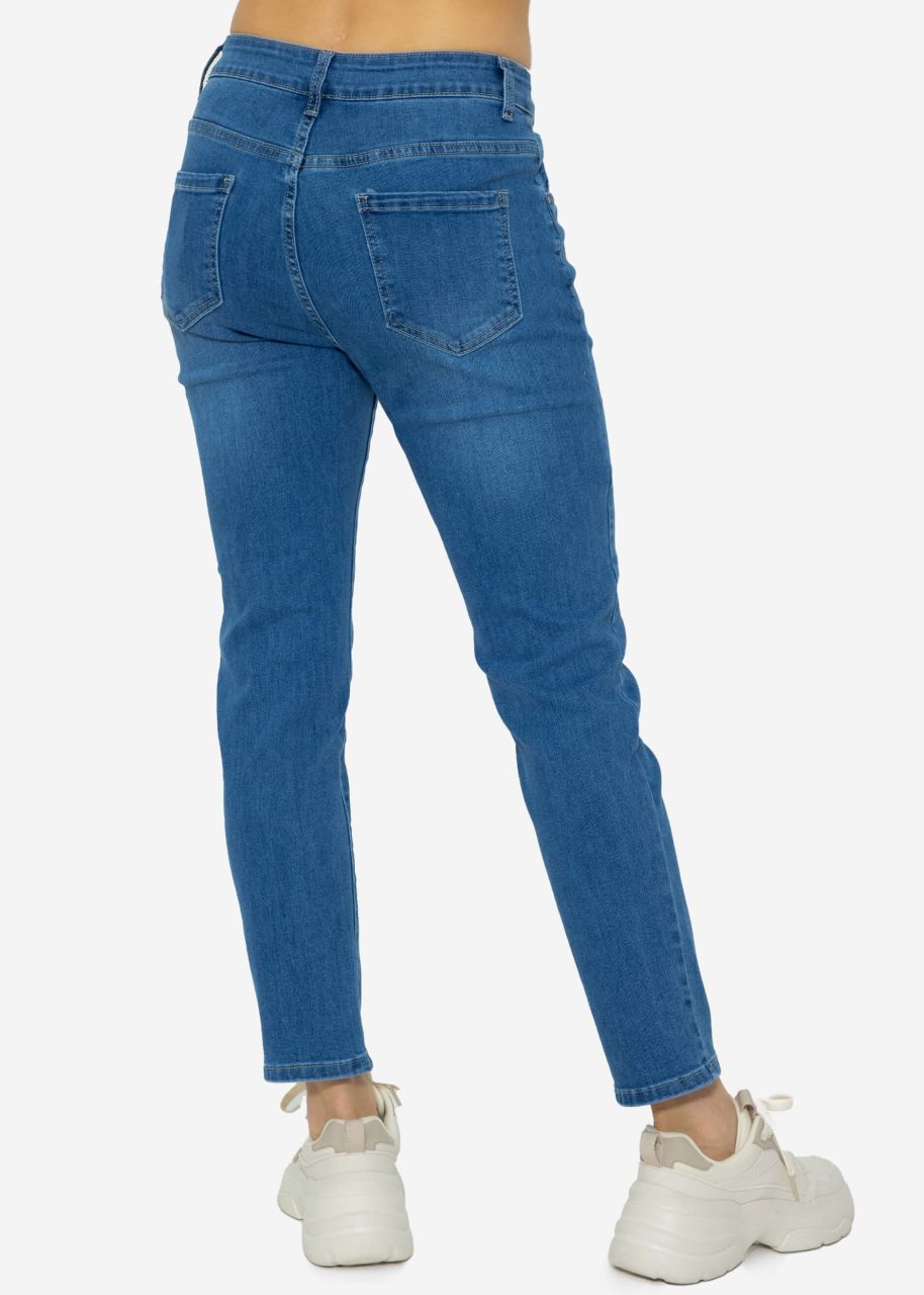 Highwaist Relax Fit Jeans, medium blue