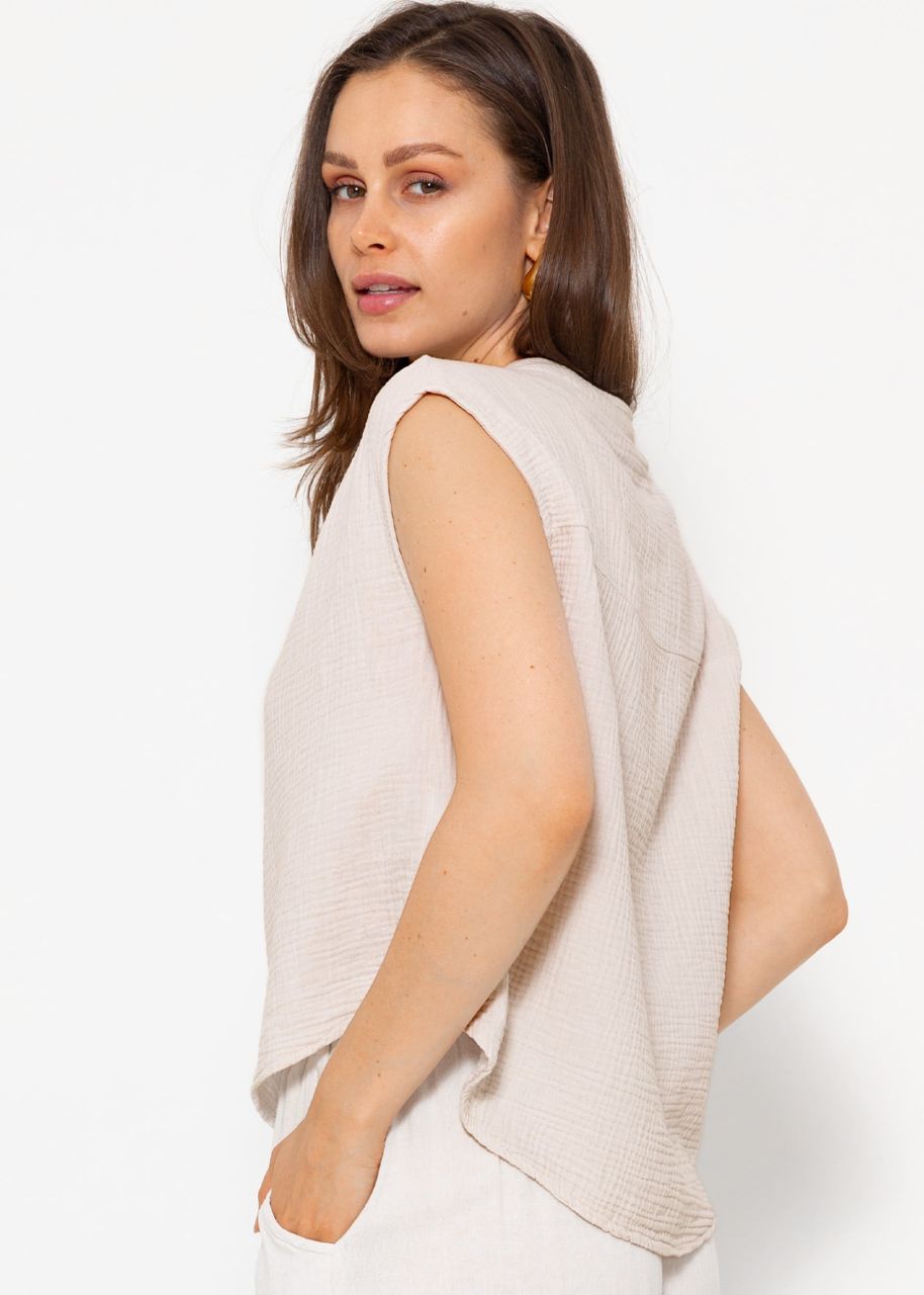 Muslin shirt - light beige