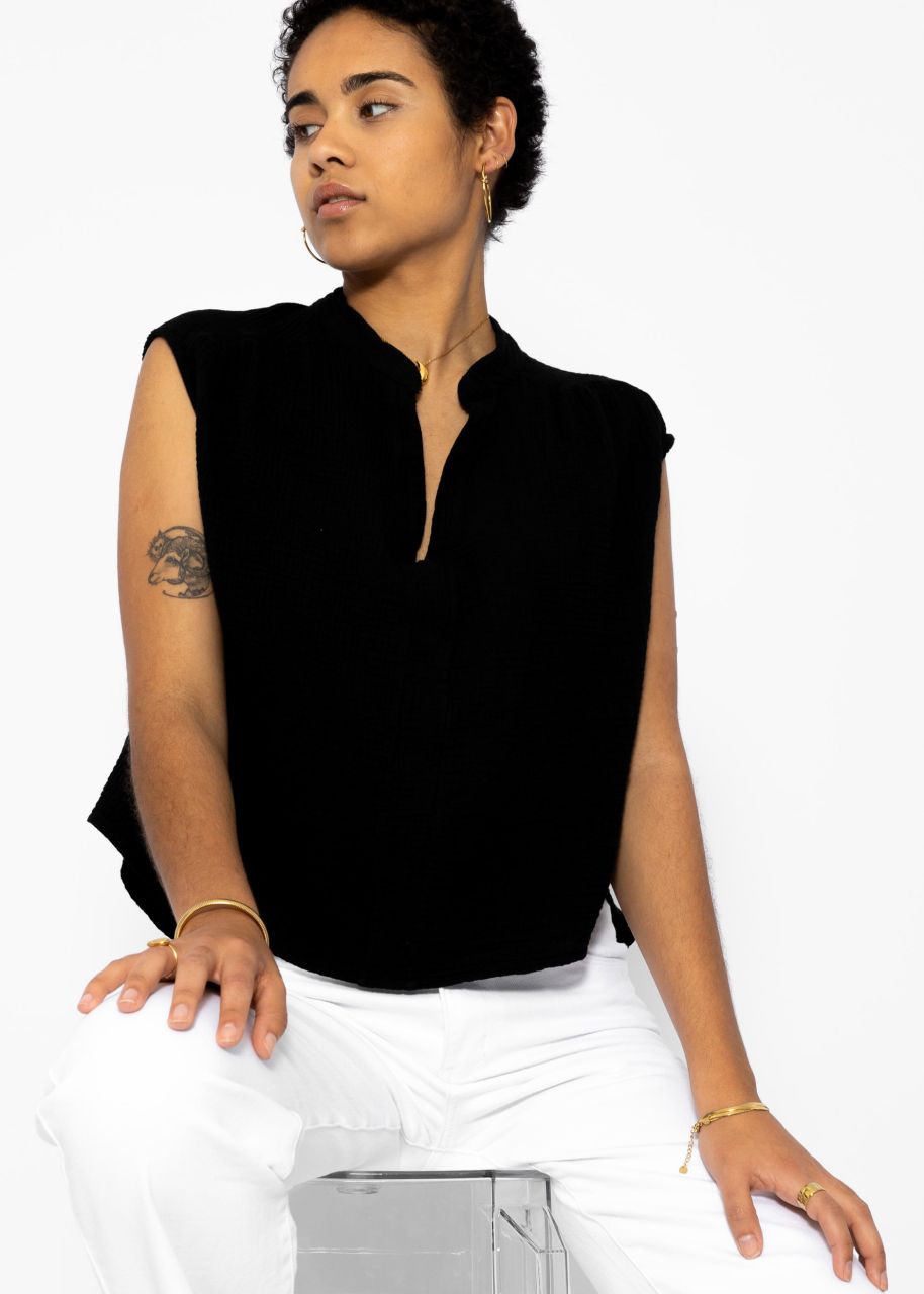 Muslin shirt - black