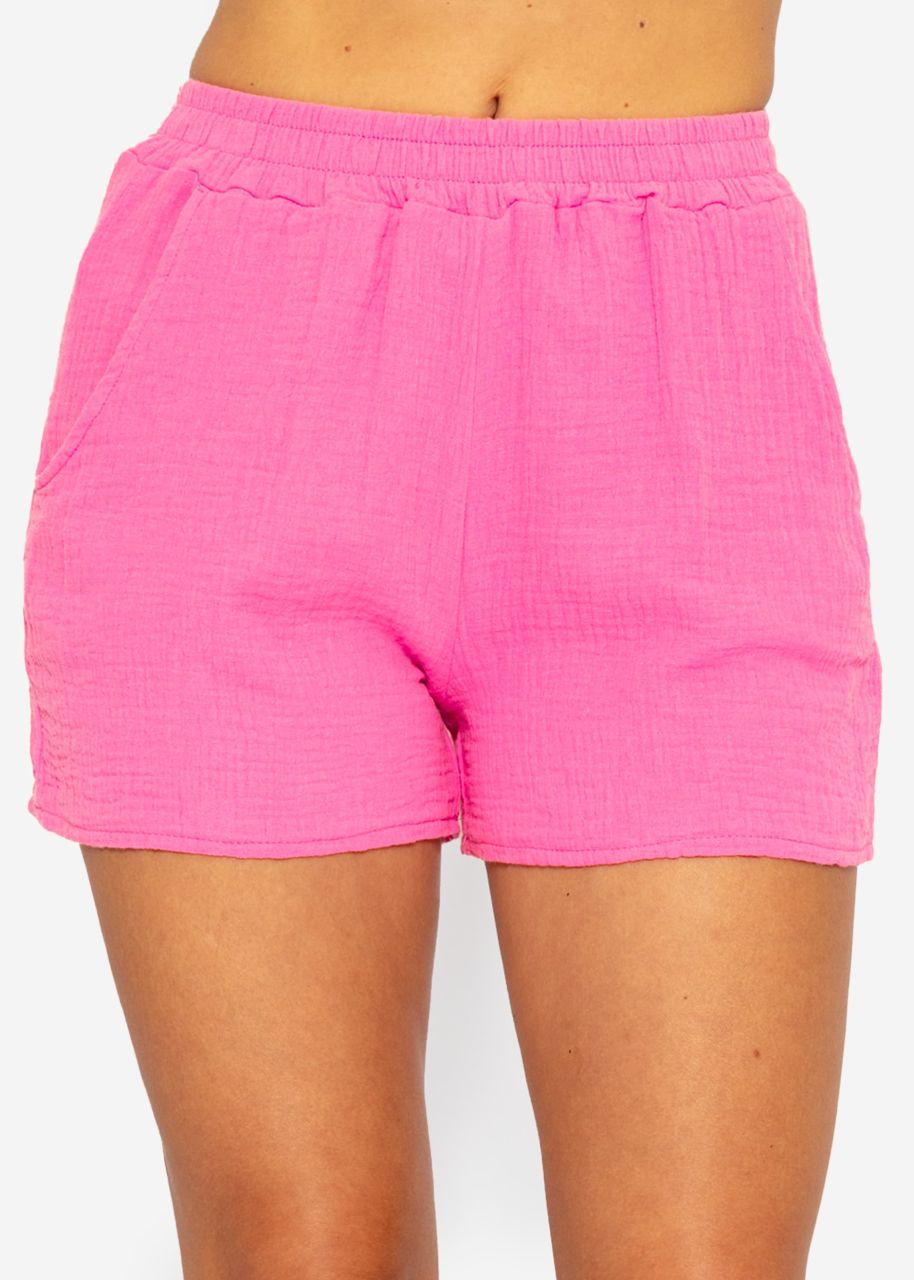 Muslin shorts, pink