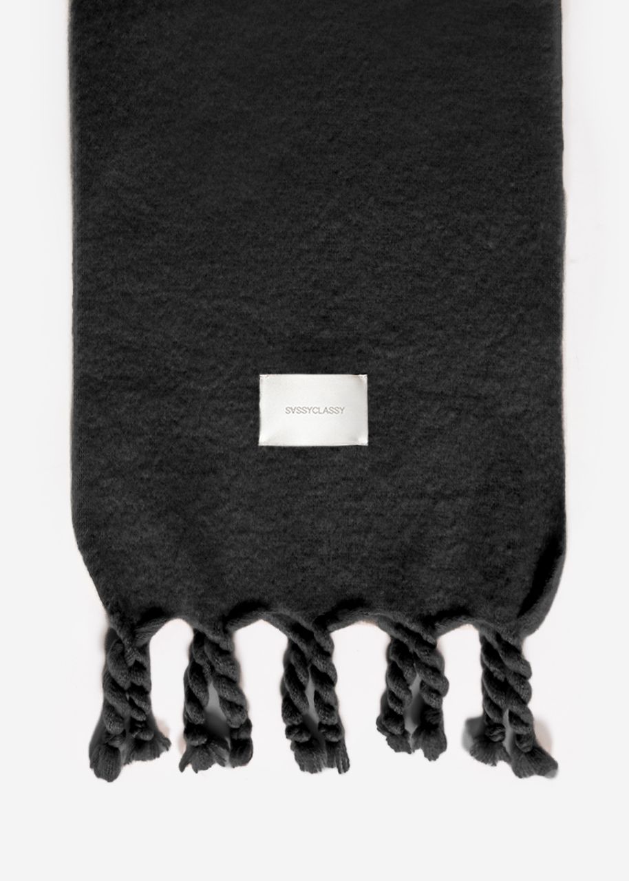 Fluffy scarf - black