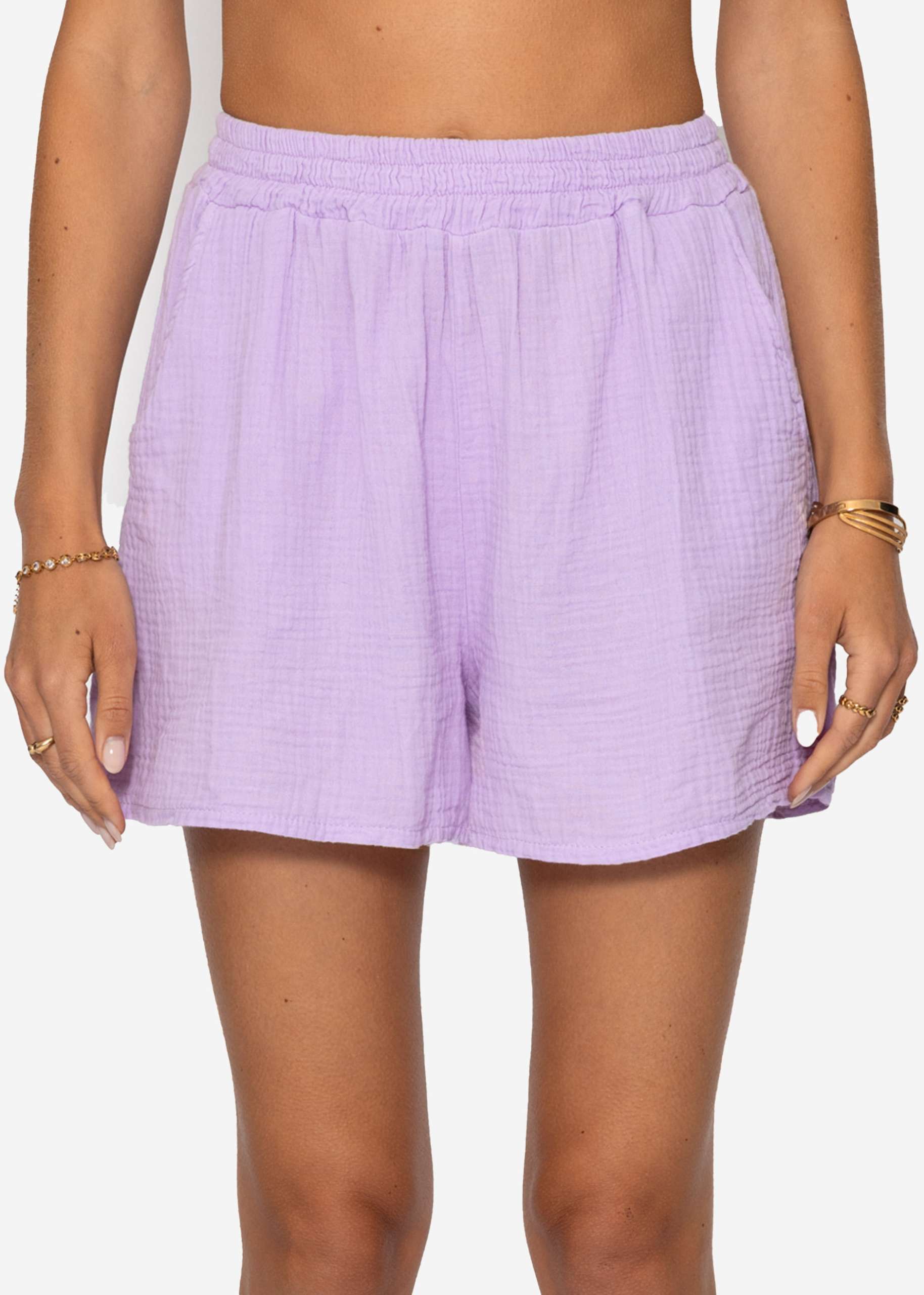 Muslin shorts - lilac