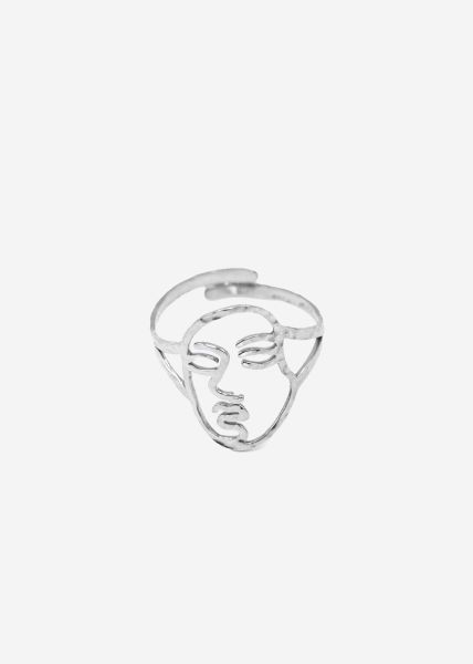 Ring "FACE", silver