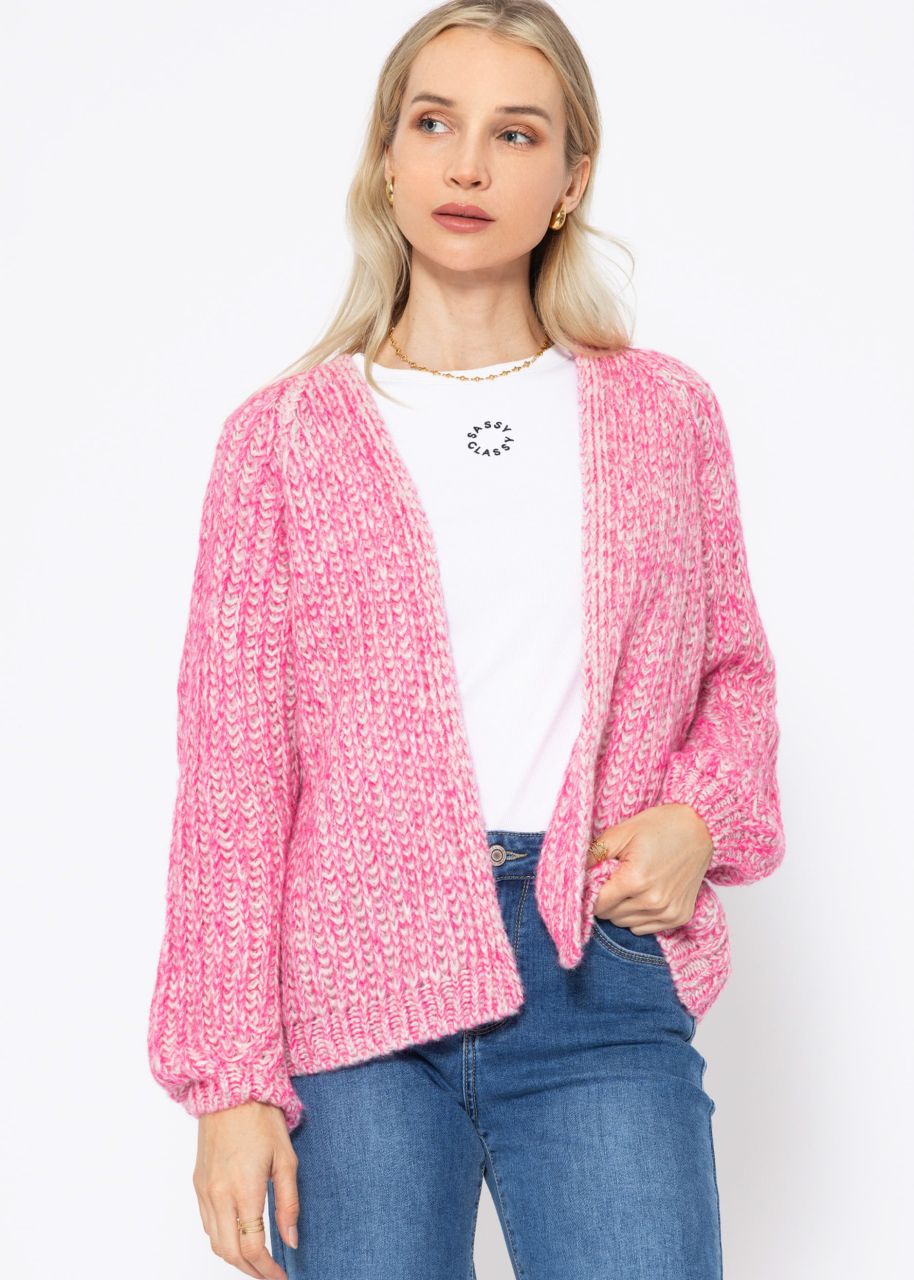 Raglan cardigan - pink