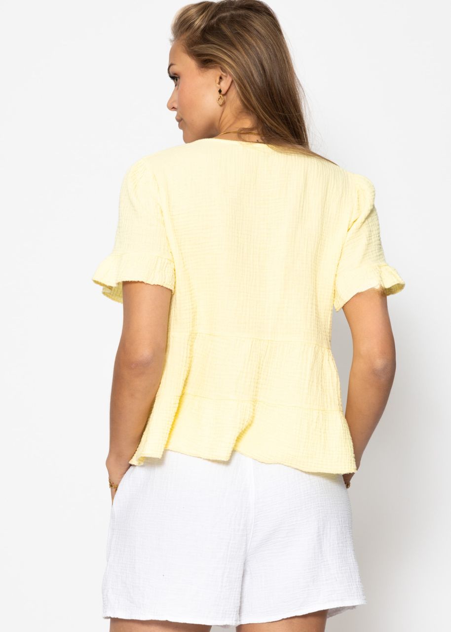 Muslin shorts, white