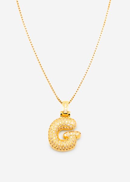 Letter chain - G - gold