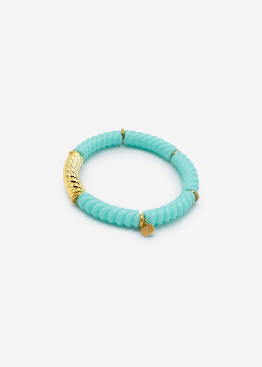Bracelet with pearls - turquoise