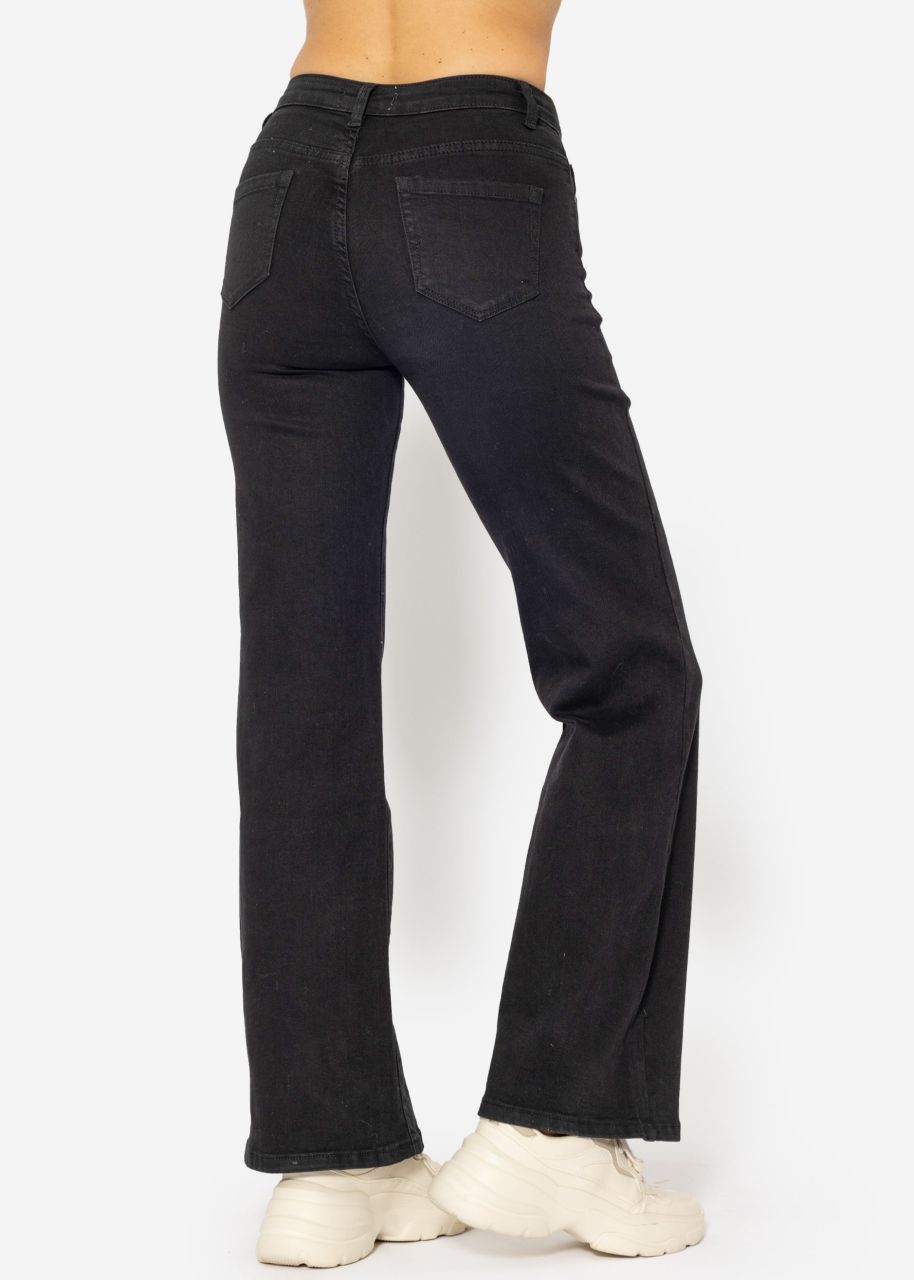 Flared jeans - black