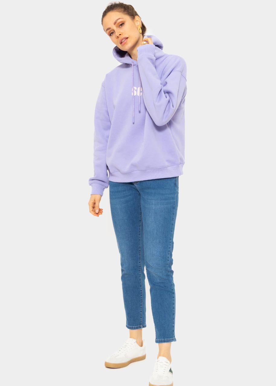 Sweatshirt with hood - purple