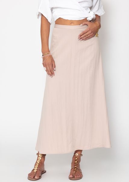 Casual maxi skirt - pink