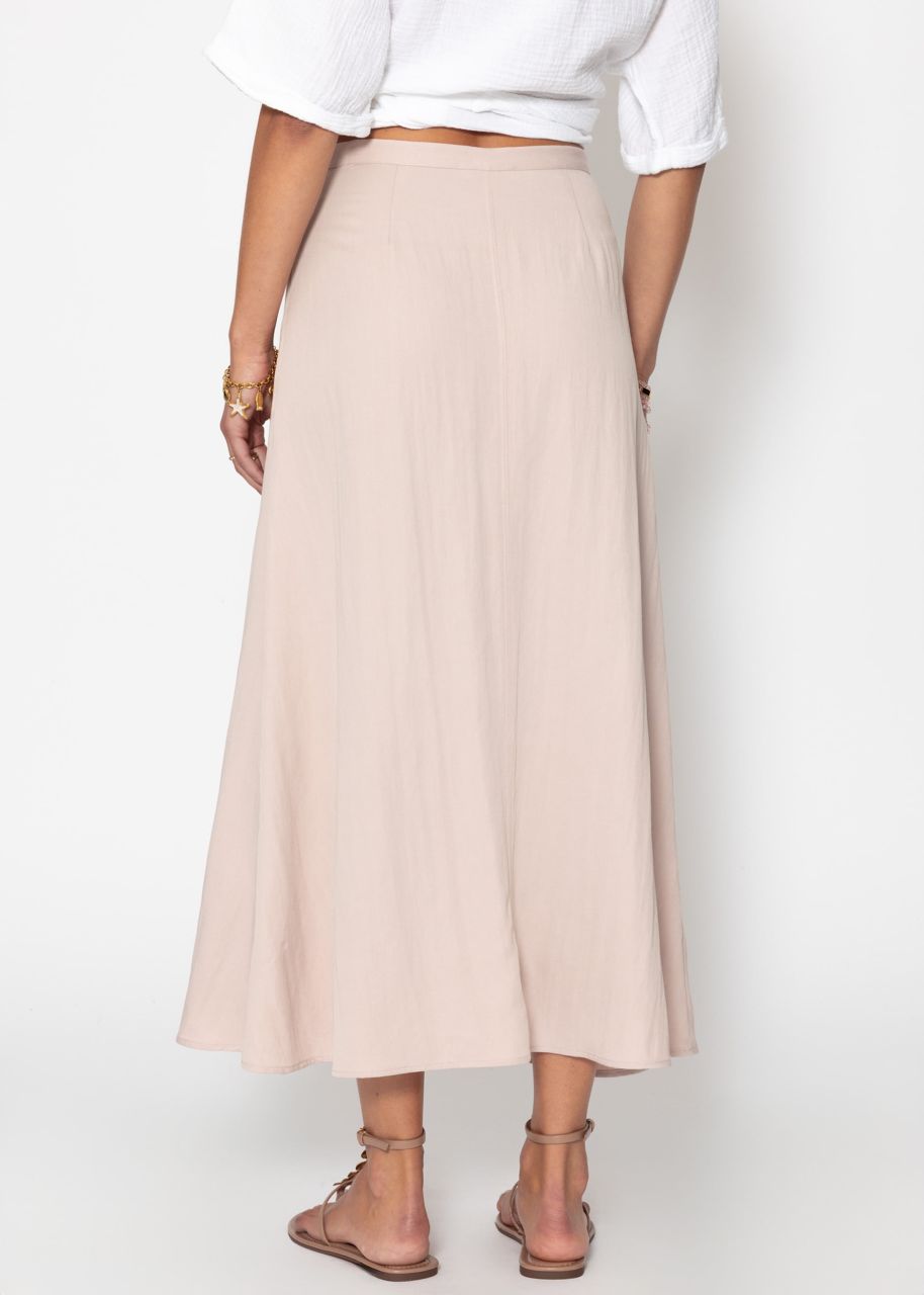 Casual maxi skirt - pink