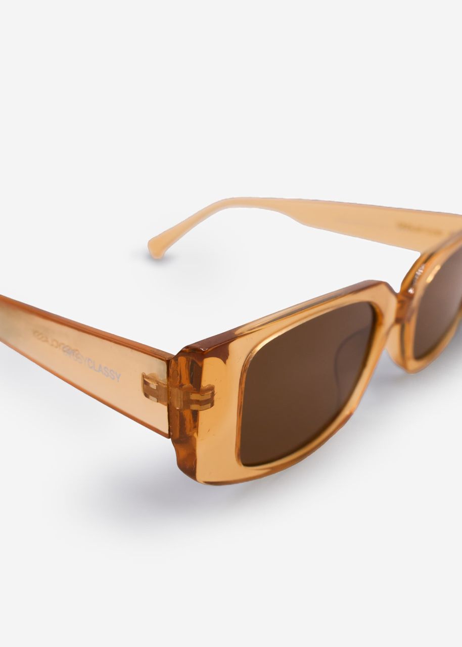 Transparent sunglasses - orange