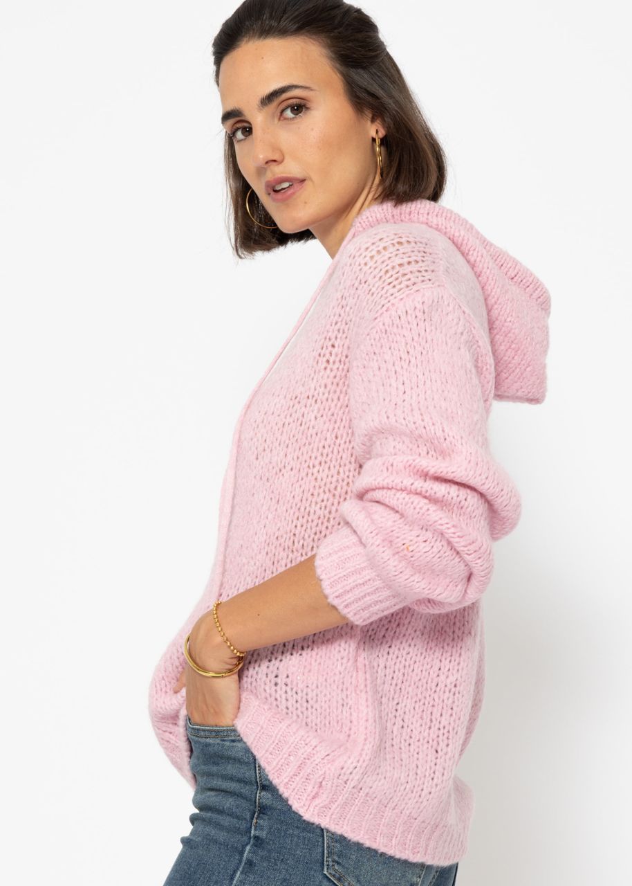 Jumper with hoodie - pink