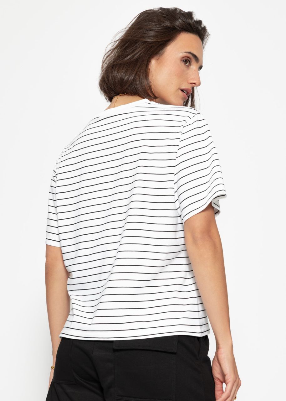 Striped T-shirt - offwhite