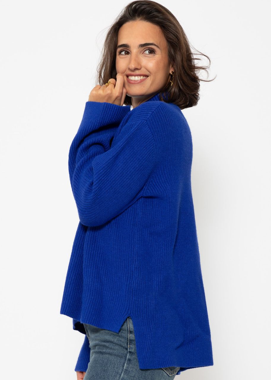 Turtleneck jumper - royal blue