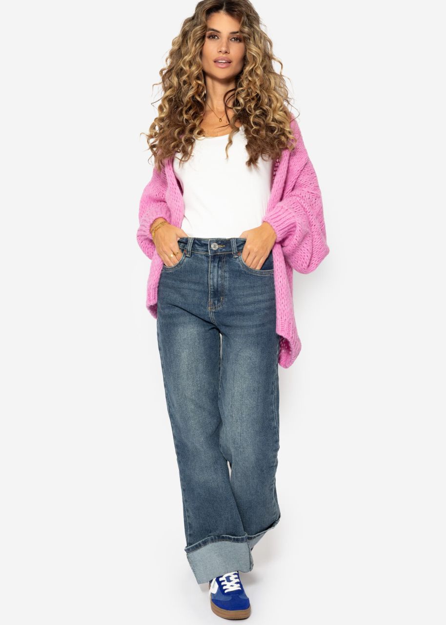 Oversize cardigan, pink