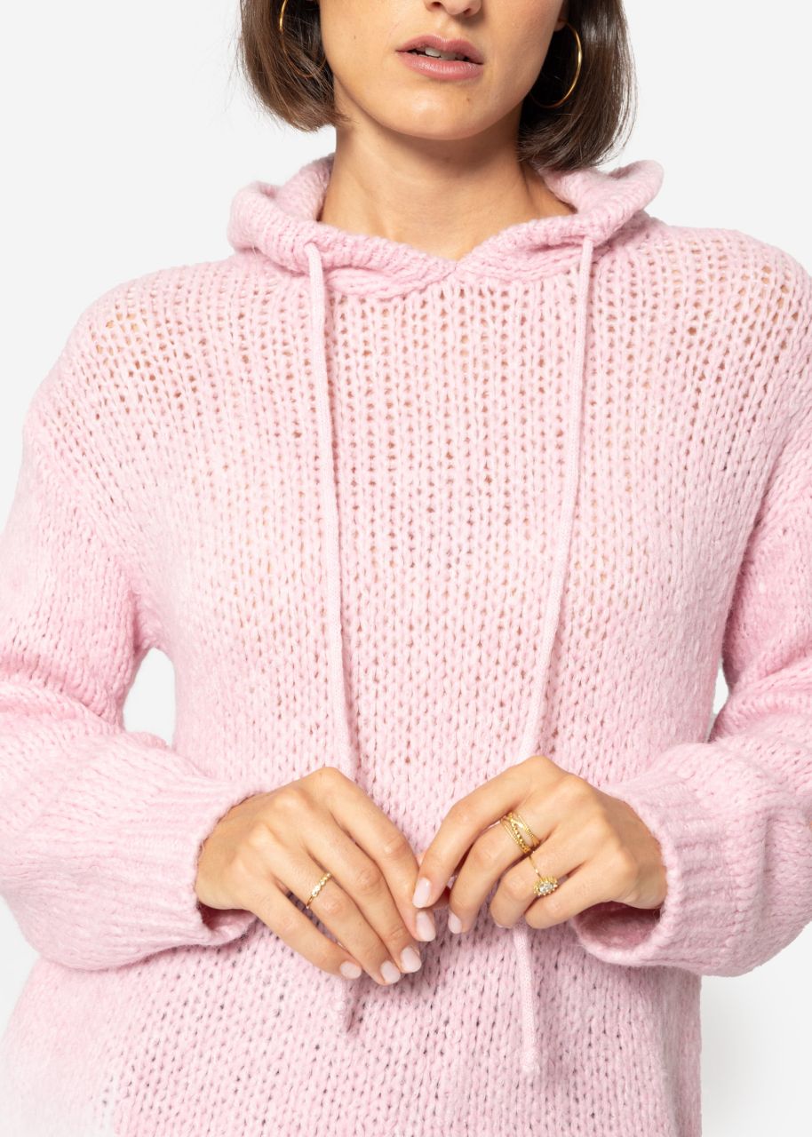 Jumper with hoodie - pink