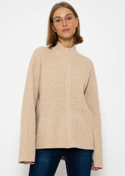 Turtleneck sweater - taupe